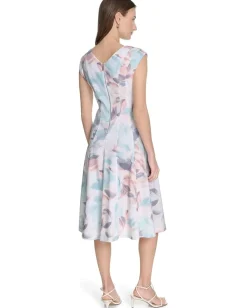 Calvin Klein Printed Seamed Aline Seaspy Mult Sale