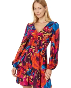 Women Adrianna Papell Printed Short Flounce Dress