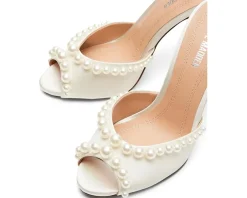 Steve Madden Priya White Satin New