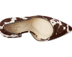 Jessica Simpson Prizma D'Orsay Pump Dark Brown/White New