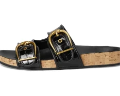 Veronica Beard Prue Black Croc Print Leather New