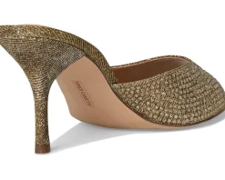 Vince Camuto Prynn Embellished High Heel Mule Sandal Light Bronze New