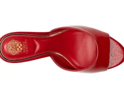 Vince Camuto Prynn High Heel Mule Sandal Flame Clearance