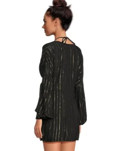 Women BECCA Radiance Plunge Tie Front Tunic Cover-up