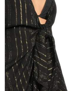 Women BECCA Radiance Plunge Tie Front Tunic Cover-up