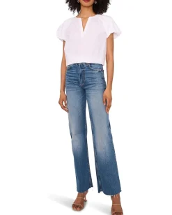 Vince Camuto Raglan Puff Sleeve Blouse Ultra White Discount