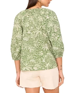 Women Vince Camuto Raglan Sleeve Button Down Blouse