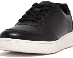 Women FitFlop Rally Leather Panel Sneakers