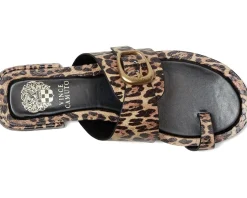 Vince Camuto Ranista Buckle Band Sandals Black/Natural Outlet