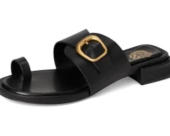 Vince Camuto Ranista Buckle Band Sandals Black Clearance