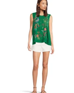 Women Johnny Was Raw Detail Henley Tank- Cora