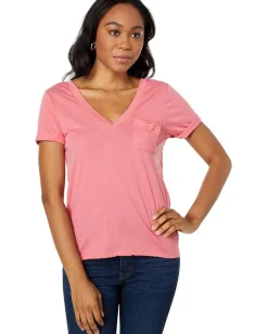 Women Chaser Recycled Vintage Jersey Rolled Sleeve Pocket Tee