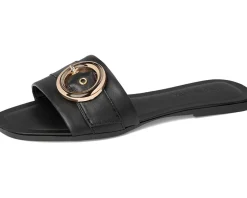 Steve Madden Reef Black Leather Clearance