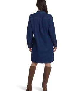 NYDJ Reese Denim Shirtdress Dark Indigo Hot