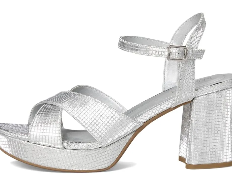 Kenneth Cole Reaction Reeva Platform Silver Grid Metallic Online