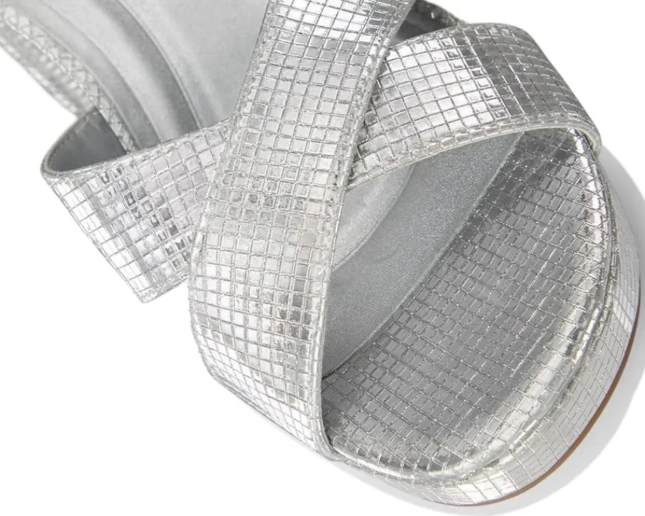 Kenneth Cole Reaction Reeva Platform Silver Grid Metallic Online