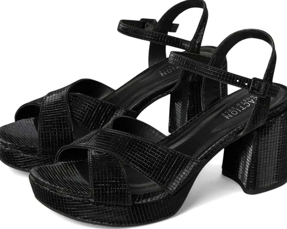 Kenneth Cole Reaction Reeva Platform Black Grid Metallic Online