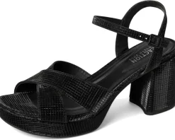 Kenneth Cole Reaction Reeva Platform Black Grid Metallic Online