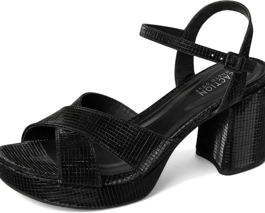 Kenneth Cole Reaction Reeva Platform Black Grid Metallic Online