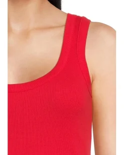 Madewell (Re)Generative Cotton Ribbed Scoopneck Tank Festival Red Best