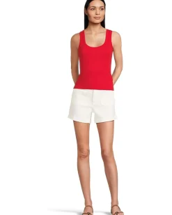 Madewell (Re)Generative Cotton Ribbed Scoopneck Tank Festival Red Best