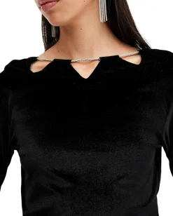 Women AllSaints Regina Velvet Dress