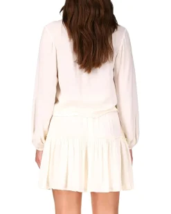 Sanctuary Relaxed High-Low Textured Blouse Muslin Online