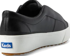 Keds Remi Leather Slip On Black Leather Online