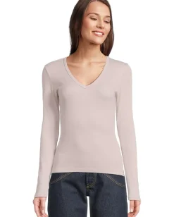 Women Michael Stars Remi V-Neck Tee