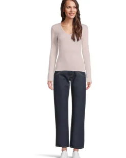 Women Michael Stars Remi V-Neck Tee