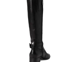 Naturalizer Rena2 Narrow Calf Boots Black Leather Outlet