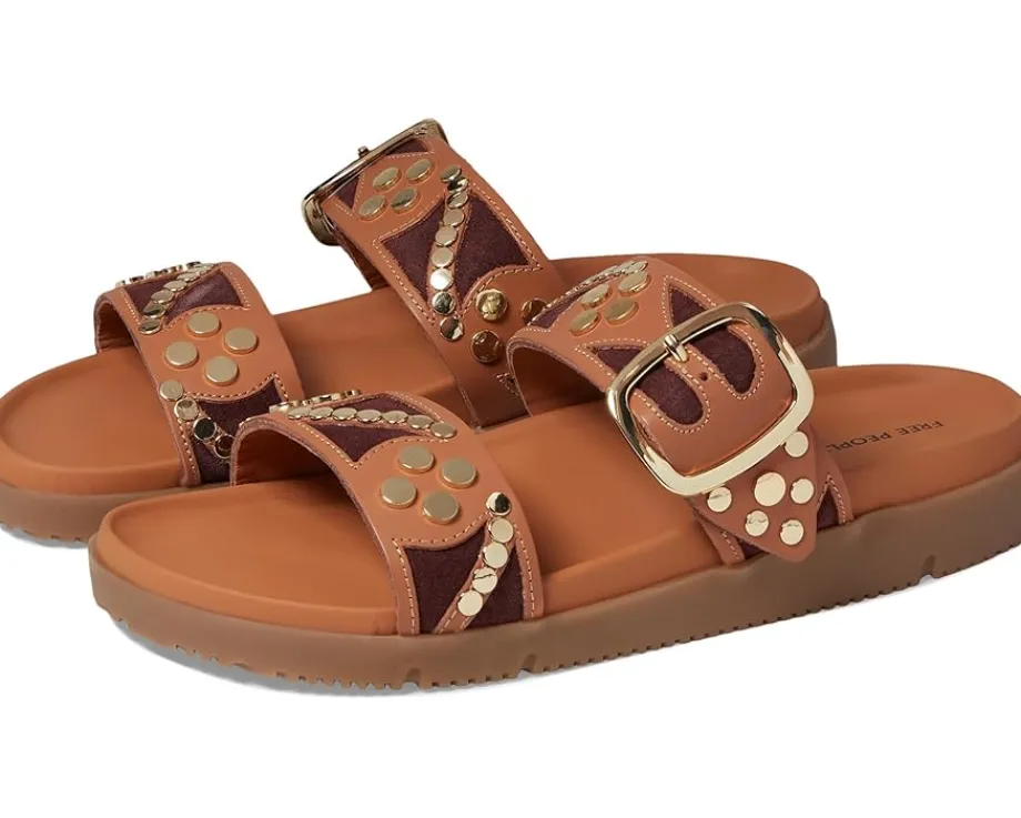 Free People Revelry Studded Sandal Natural Clearance