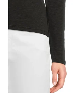 Women Lilla P Rib Slub Long Sleeve V-Neck