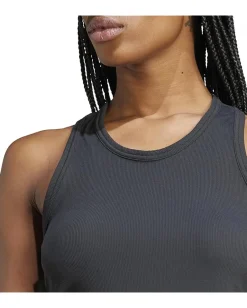 adidas by Stella McCartney Rib Tank IN3625 Black Clearance