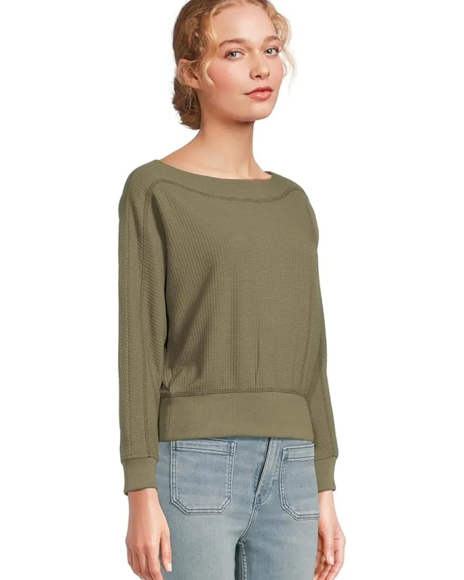 Women Lilla P Rib Trim Seamed Top