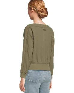 Women Lilla P Rib Trim Seamed Top