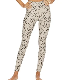 Beach Riot Ribbed Ayla Leggings Taupe Spot Outlet