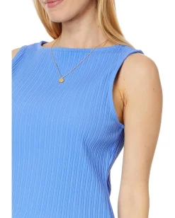 Madewell Ribbed Boatneck Tank Celeste Clearance