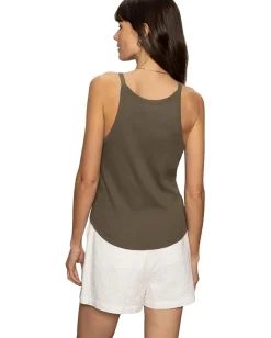 Women Sanctuary Ribbed Racer Tank