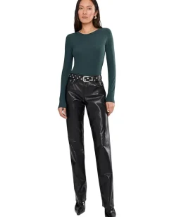 Women AllSaints Rina Long Sleeve Crew Neck