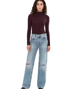 Women AllSaints Rina Long Sleeve Roll Neck