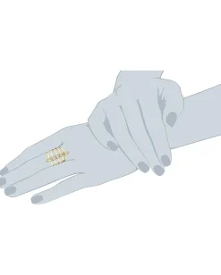 BCBGeneration Ring Nation Rib Cage Ring New Gold/Crystal Online