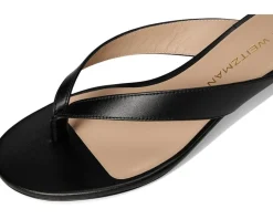 Stuart Weitzman Rio Sleek Sandals 35 Black Sale