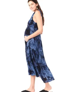 Loyal Hana Rio Sleeveless Maternity Dress Tie-Dye Clearance