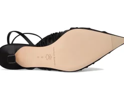 Loeffler Randall Rio Smocked Kitten Heel Black Outlet