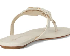 Stuart Weitzman Rio T-strap Sandals Linen