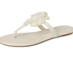 Stuart Weitzman Rio T-strap Sandals Linen