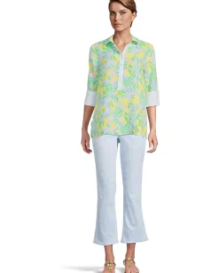 Women Lilly Pulitzer Riverlyn Pieced Print Tunic