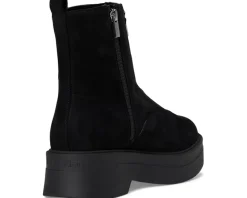 Calvin Klein Rivin Black Faux Suede Outlet