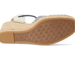 Lauren Ralph Lauren Robby Striped Canvas & Jute Espadrille Refined Navy/Natural/Refined Navy/Natural Discount